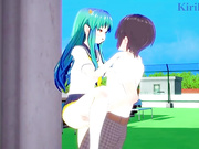 Lum and I have intense sex on the rooftop. - Urusei Yatsura (2022) Hentai